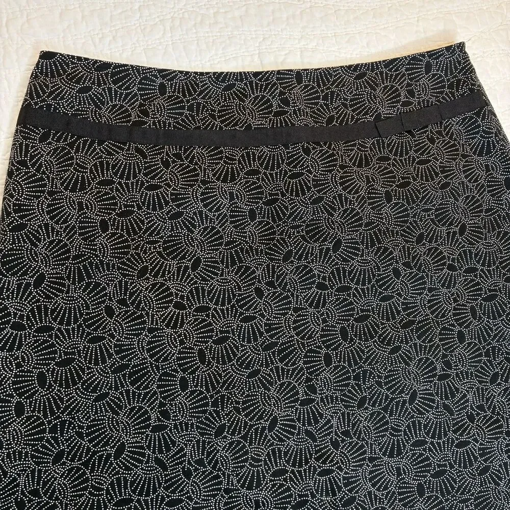 A-line Cotton Blend Skirt Sz 16 VTG Liz‎ Claiborne Classic Preppy Capsule Comfy